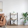 vidaXL Knjižna polica Sonoma hrast 56 x 34 x 96 cm Konstruiran les