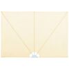 vidaXL Zložljivo stransko platno za teraso krem 240x160 cm