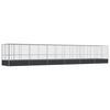 vidaXL Voliera s podalj&scaron;kom srebrna 1246x207x212 cm jeklo