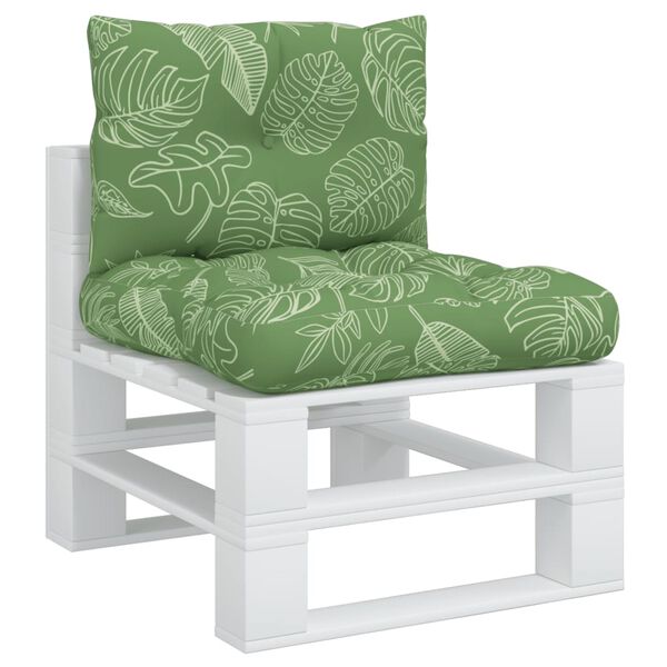 vidaXL Blazina za palete 2 kosa vzorec listov oxford blago