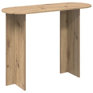vidaXL Konzolna miza Artisan hrast 100 x 39,5 x 75 cm Inženirski les
