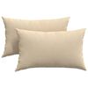 vidaXL Blazine za kavč 2 kos blago krema 50 x 30 cm