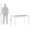 vidaXL Vrtna miza 140x80x74 cm trden akacijev les