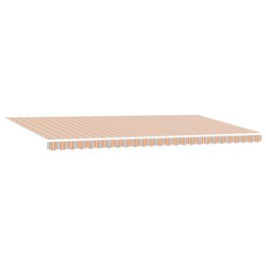 vidaXL Vlečna tenda večbarvno 600 &times; 350 cm Tkanina in aluminij
