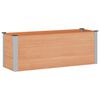 vidaXL Vrtna visoka greda Rjava 150 x 50 x 54 cm WPC in aluminij