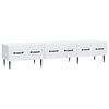 vidaXL TV omarica s predalom Bela 147 x 34,5 x 30 cm Inženirski les
