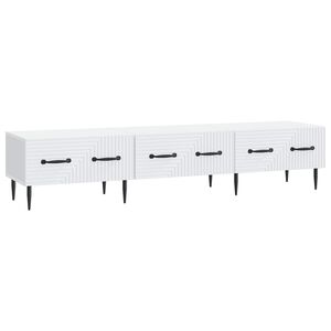 vidaXL TV omarica s predalom Bela 147 x 34,5 x 30 cm Inženirski les