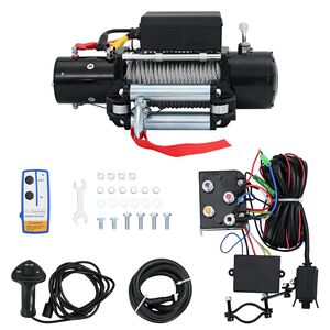 vidaXL Električni vitel 12 V 5909 kg