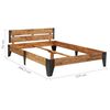 vidaXL Posteljni okvir trden akacijev les z brušenim finišem 120x200cm