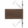 vidaXL Klubska miza Rjavi hrast 90 x 49 x 46 cm Konstruiran les
