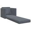 vidaXL Sofa postelja 60cm Temno siva Žamet