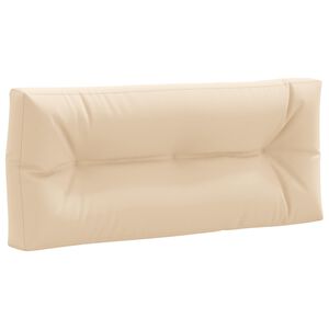 vidaXL Blazina za palete VIANEN 100% poliester Krem 120 x 40 x 12 cm