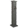 vidaXL Vrtni tanker Antracit 26 x 26 x 101 cm PE