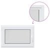 vidaXL Okno za klet RISOR 95 x 50 cm PVC in prozorno steklo