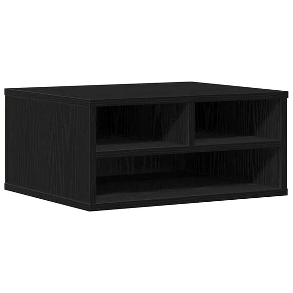 vidaXL Stojalo za tiskalnik Črni hrast 49 x 40 x 22.5 cm