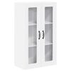 vidaXL Stenski stekleni omarica PORTO Bela 60 x 31 x 100 cm