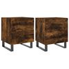 vidaXL Nočna omarica 2 kosa dimljen hrast 40x35x47,5 cm inženirski les