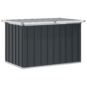vidaXL Vrtna &scaron;katla za shranjevanje antracitna 109x67x65 cm