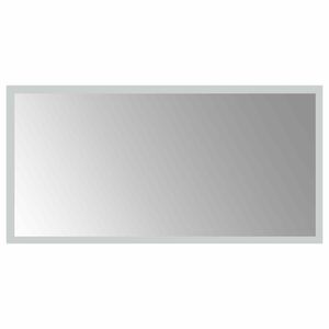 vidaXL LED kopalni&scaron;ko ogledalo Transparentno 60 x 30 cm kaljeno steklo