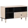 vidaXL TV omarica Bela 80 x 33,5 x 46 cm Masiven les manga