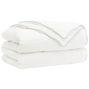 vidaXL Odeja TRIER 152x203cm 4 letni časi 140+220GSM Bela 2-v-1 dizajn