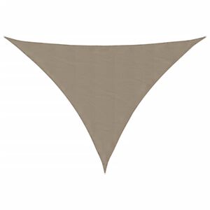 vidaXL Senčno jadro oksford blago trikotno 2,5x2,5x3,5 m taupe