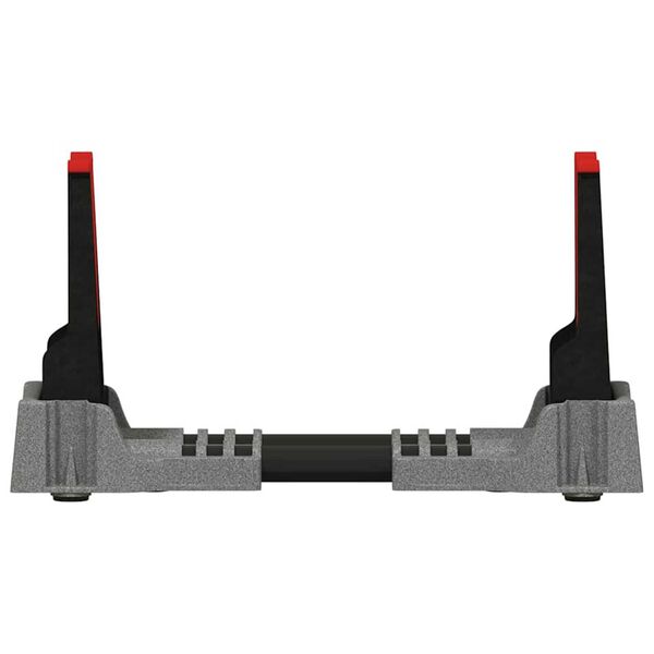 vidaXL Naslon za streljanje Siva 46 x 14 x 19.5 cm Plastika