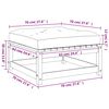 vidaXL Vrtni stolček za noge z blazino impregnirana borovina