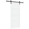 vidaXL Drsna vrata 86 x 198,5 cm Inženirski les Bela in črna