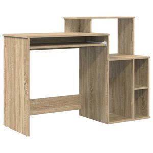 vidaXL Miza Sonoma hrast 120,5 x 44 x 88,5 cm Inženirski les