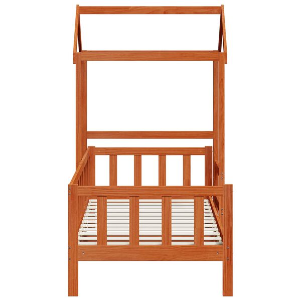 vidaXL Sklad dnevne postelje 2 pcs Voskast rjav Masivno borovo les