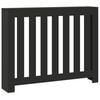 vidaXL Pokrov za radiator črn 104x20x82 cm inženirski les