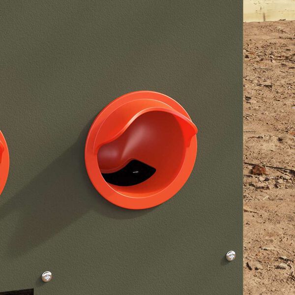 vidaXL Hranilnik za pi&scaron;čance 2 pcs Oljčno zelena 60,5 x 29 x 51 cm