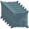 vidaXL Prevleka za blazino 6 pcs HOUTEN Modra 80 x 80 cm