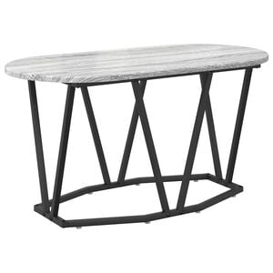 vidaXL Klubska miza Siva 80 x 40 x 40.5 cm