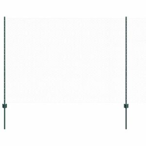 vidaXL &Scaron;esterokotna ograja s stebrom 100 x 1,6 m Jeklo s PVC premazom