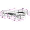 vidaXL Zunanja garnitura za sedenje 9 pcs Naravna Masiven les akacije