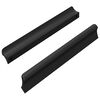 vidaXL Ročaj 2 kos Črna 106 x 7,4 x 15,5 mm Aluminij