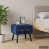 vidaXL Nočna omarica žamet 40x35x40 cm modra