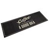 vidaXL Kuhinjska preproga pralna napis coffee 60x180 cm žamet