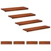 vidaXL Stopnice 8 kos 100 x 25 x 2 cm Rjava Trda bukovina