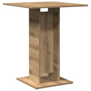 vidaXL Bistro mizica artisan hrast 60x60x75 cm inženirski les