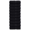 vidaXL Gostinska brisača SOLUND 50 kos Črna 30 x 30 cm 550 gsm