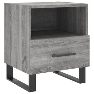 vidaXL Nočna omarica siva sonoma 40x35x47,5 cm inženirski les