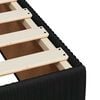vidaXL Box spring postelja z vzmetnico črna 140x200 cm žamet