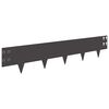 vidaXL Robovi trave 30 pcs 100 x 20 cm Jeklo Črna