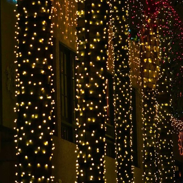 vidaXL Led mreža Temno zelena