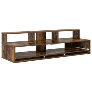 vidaXL Studio pisalna miza Dimljen hrast 110 x 42,5 x 36 cm