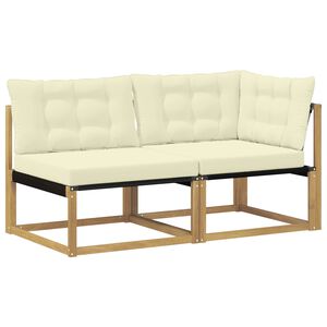 vidaXL Sekcijski kavč z blazino Bela 162,5 x 83 x 73 cm