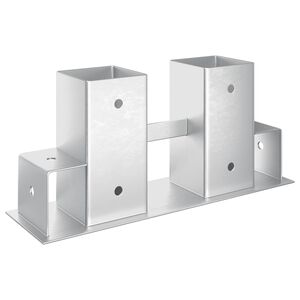 Pomoč pri zlaganju drv 12 pcs Srebrna 34 x 10 x 15 cm Jeklo